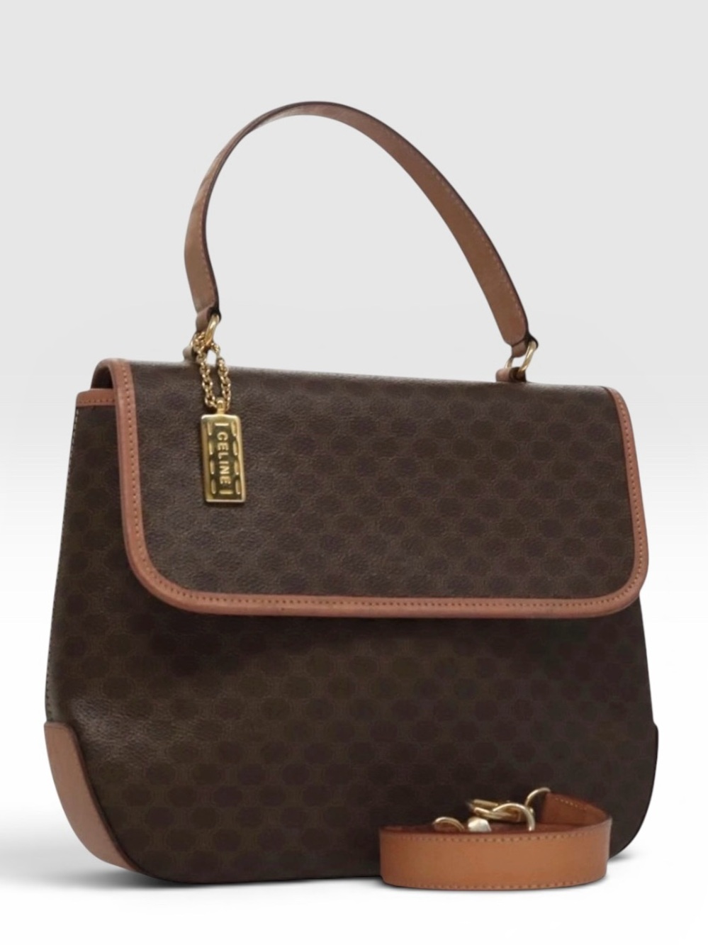 ✨🛍️ Celine Vintage Macadam Top Handle Bag